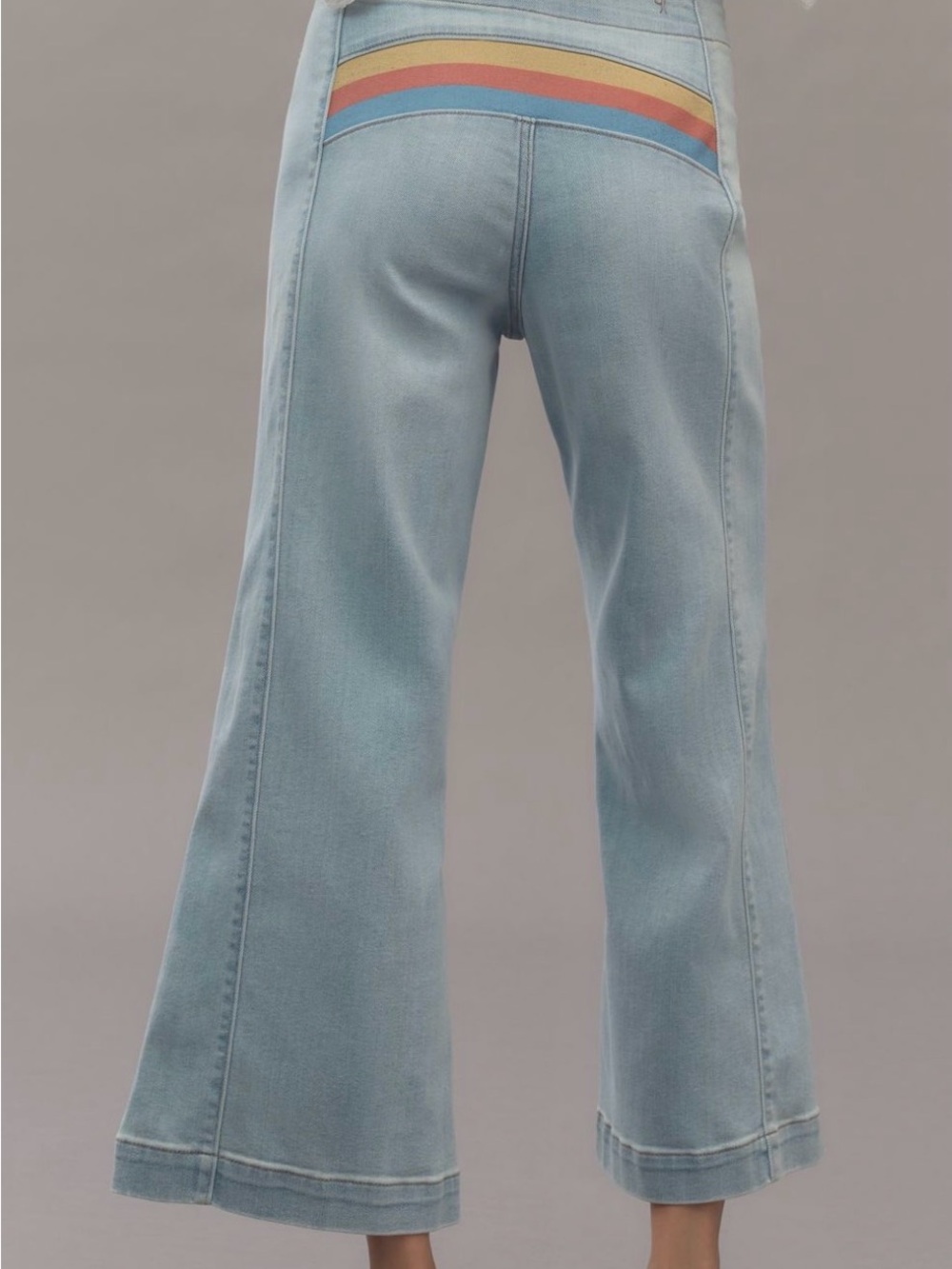 Pilcro Light Blue Wide-Leg High-Rise Jeans - Picture 2 of 3